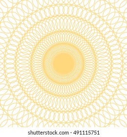 beautiful vintage circular pattern of indian, floral round, vector illustration