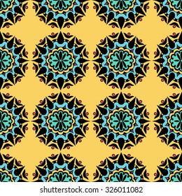Beautiful vintage colored seamless pattern. Vector illustration