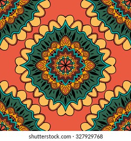 Beautiful vintage colored seamless pattern. Vector illustration