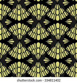 Beautiful vintage colored seamless pattern. Vector illustration