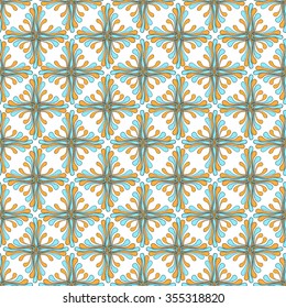 Beautiful vintage colored seamless pattern. Vector illustration