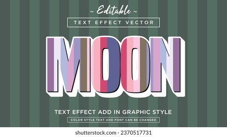 Beautiful vintage colors combination text effect style fully editable 