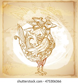 Beautiful vintage decorative batik background of