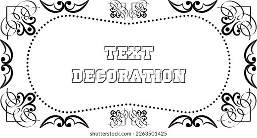  Beautiful, vintage, decorative frame for the text of invitations, congratulations, quotes, citation.