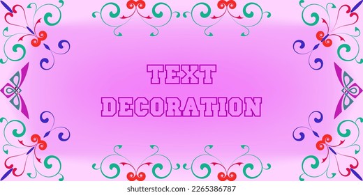 Beautiful, vintage, decorative frame for the text of invitations, congratulations, quotes, citation. The frame consists of elements of Asian and Latin American patterns, ornaments.