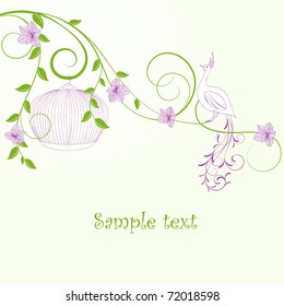 Beautiful vintage floral background.