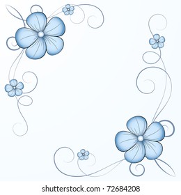 Beautiful vintage floral frame.
