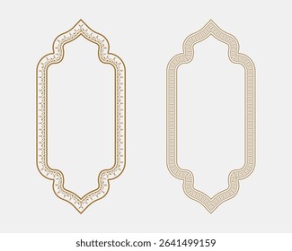 Beautiful vintage floral frame and text box set for cover design, product display, invitation border, and decorative plant-themed layouts