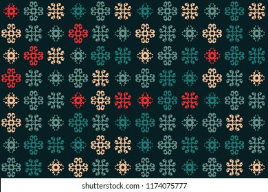 Beautiful vintage floral pattern design