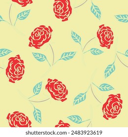 Beautiful vintage Floral pattern in the many kind of flowers. Tropical botanical Motifs scattered random. Seamless vector texture.fashion prints. Printing with in hand drawn style on stylish colorfull