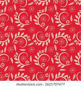 Beautiful vintage Floral pattern in the many kind of flowers. Tropical botanical Motifs scattered random. Seamless vector texture.fashion prints. Printing.
