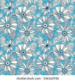 Beautiful vintage floral seamless