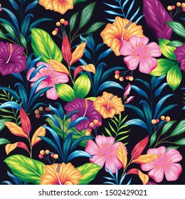 Beautiful vintage floral seamless pattern