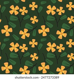 Beautiful vintage flowers seamless background 
