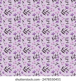 Beautiful vintage flowers seamless pattern 