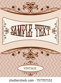 Beautiful vintage frame for photos