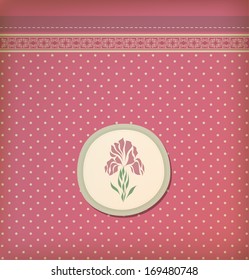 Beautiful vintage greeting card vector eps 10