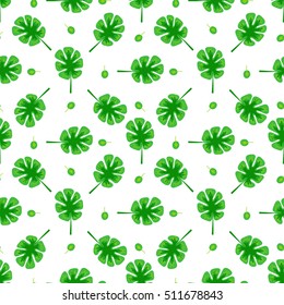 Beautiful vintage hand drawn leaf seamless pattern