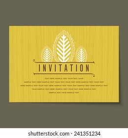 Beautiful vintage invitation cards layouts.