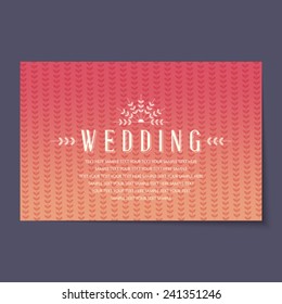 Beautiful vintage invitation cards layouts.