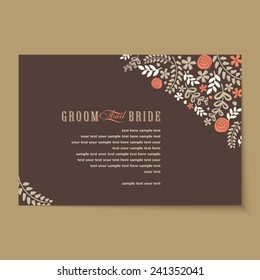 Beautiful vintage invitation cards layouts