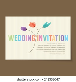 Beautiful vintage invitation cards layouts