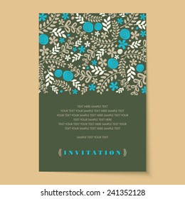 Beautiful vintage invitation cards layouts