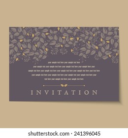 Beautiful vintage invitation cards Layouts