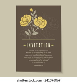 Beautiful vintage invitation cards Layouts