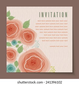 Beautiful vintage invitation cards Layouts