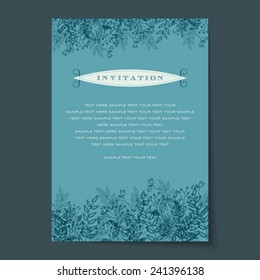 Beautiful vintage invitation cards Layouts