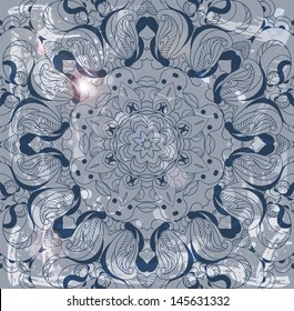 Beautiful vintage lace pattern background vector eps 10