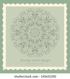 Beautiful vintage lace pattern background vector eps 8