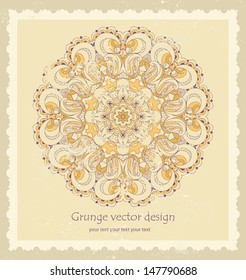 Beautiful vintage lace pattern background vector eps 10