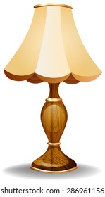 Beautiful vintage lamp on a white background