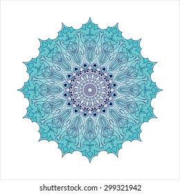 Beautiful vintage Mandala ornament can be used as a greeting card. Mandalas collection. Round Ornament Pattern.decorative elements. Hand drawn background. Islam, Arabic, Indian, ottoman motifs. Vector