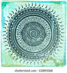 Beautiful vintage ornament can be used as a greeting card