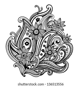 Hamsa Hand Drawn Symbol Decorative Pattern Stock Vector (Royalty Free ...