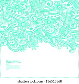 Beautiful vintage ornament can be used as a greeting card