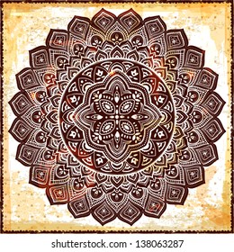 Beautiful vintage ornament can be used as a greeting card