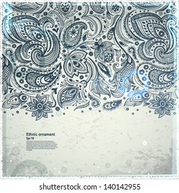 Beautiful vintage ornament can be used as a greeting card
