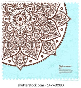 Beautiful vintage ornament can be used as a greeting card 