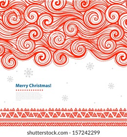 Beautiful vintage ornament can be used as a greeting card 