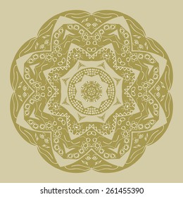 Beautiful vintage ornament can be used as a greeting card