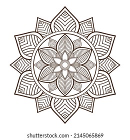 Beautiful vintage ornaments meditation can be used as a greeting card. Indian decoration ethnic Arabic and mystical theme Vector