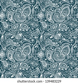 Beautiful vintage paisley seamless