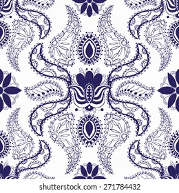 Beautiful vintage pattern, background, textile, vector illustration