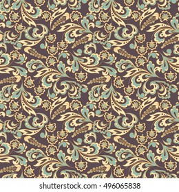 beautiful vintage pattern. Floral vector background