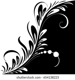 beautiful vintage pattern with swirls