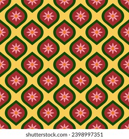 beautiful vintage retro seamless repeat pattern. It is a vintage retro vector. Design for decorative,wallpaper,shirts,clothing,dresses,tablecloths,blankets,wrapping,textile,Batik,fabric,texture
